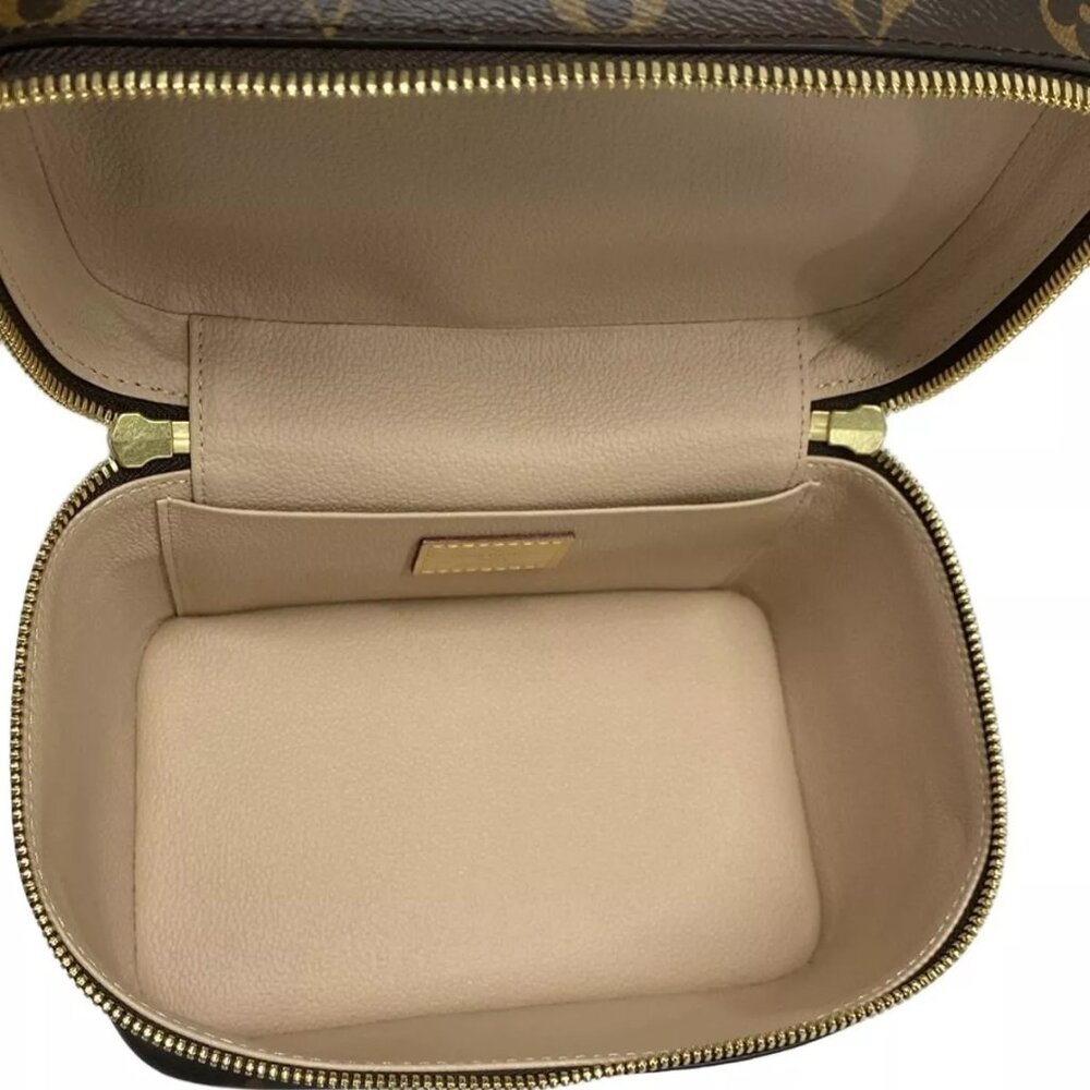 100% Auth LOUIS VUITTON Nice Mini Monogram Vanity Bag Monogram Canvas 1148-10824 - Picture 10 of 14